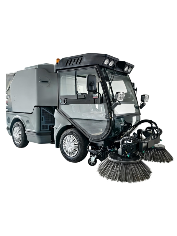solar lithiumion road sweeper